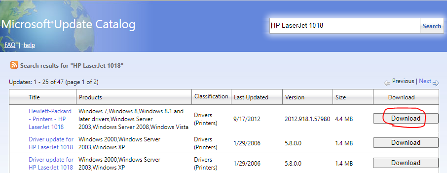 Installing LaserJet 1018 in Windows 10 (64Bit) - HP Support Community -  8104191