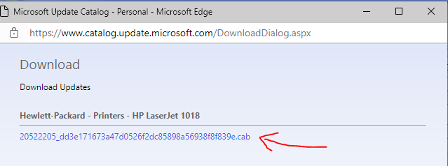 Installing LaserJet 1018 in Windows 10 (64Bit) - HP Support Community -  8104191