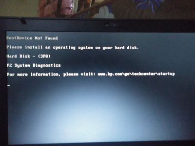 Boot device not found please install operating system hard d... - HP  Support Community - 8109792