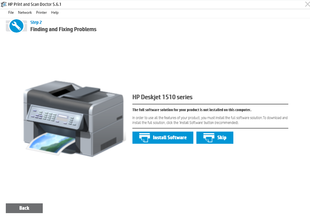 issue - HP Deskjet 1510 without HP Smart Microsoft Store - HP Support  Community - 8111330