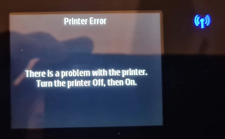 HP 8710 crashes with message 'The Printer Error' - HP Support Community ...