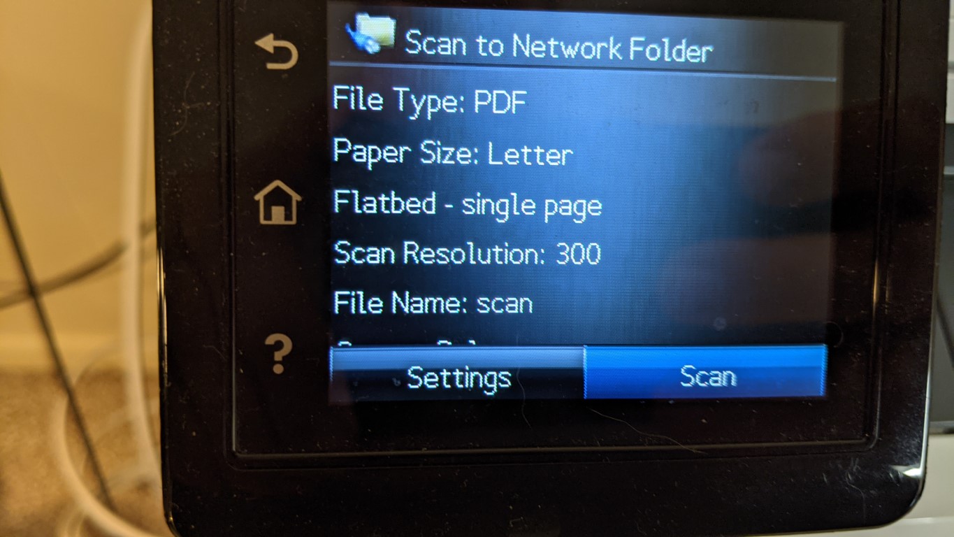 HP Color LaserJet MFP M277dw Scan Prefix not sequencing HP Support