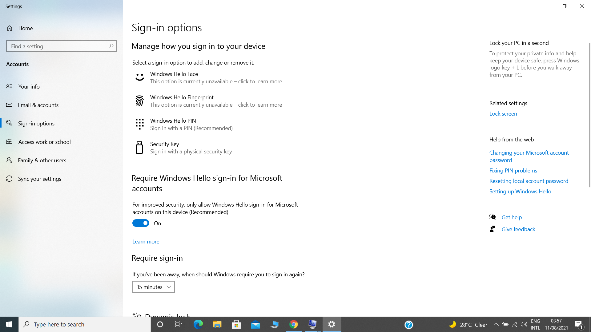 Windows Hello Fingerprint - HP Support Community - 8135603