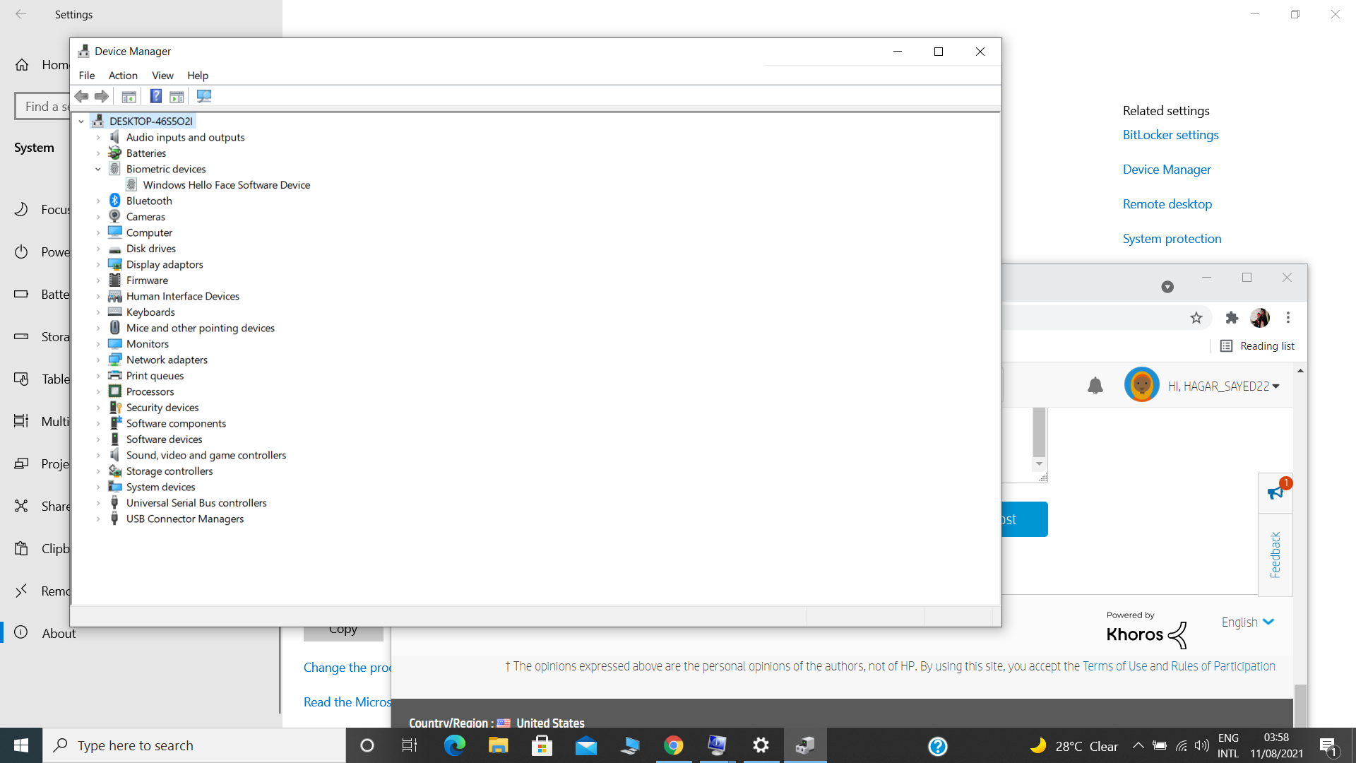 Windows Hello Fingerprint - HP Support Community - 8135603