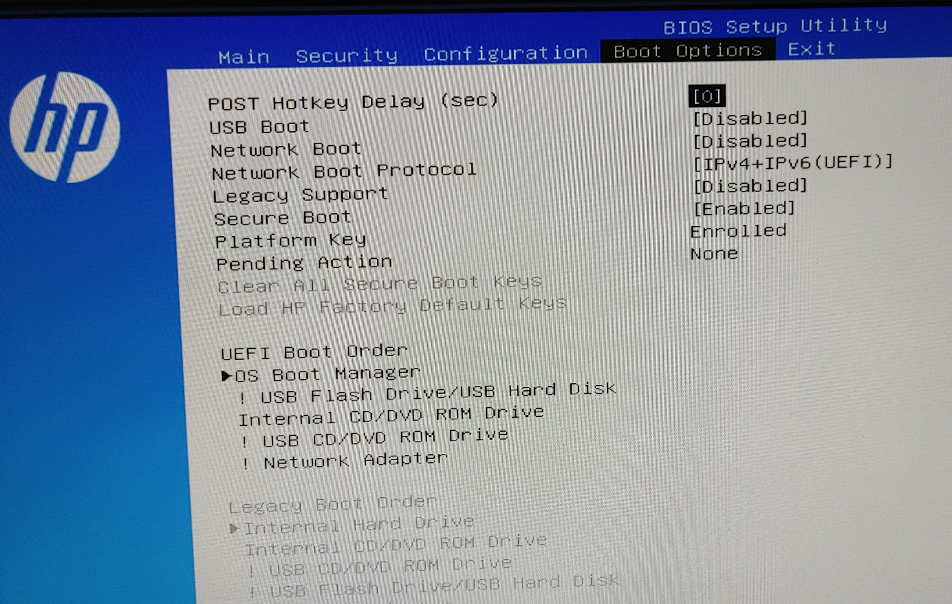 Disable one of the hard drive bios TG01 0009 desktop - HP Support Community - 8135610