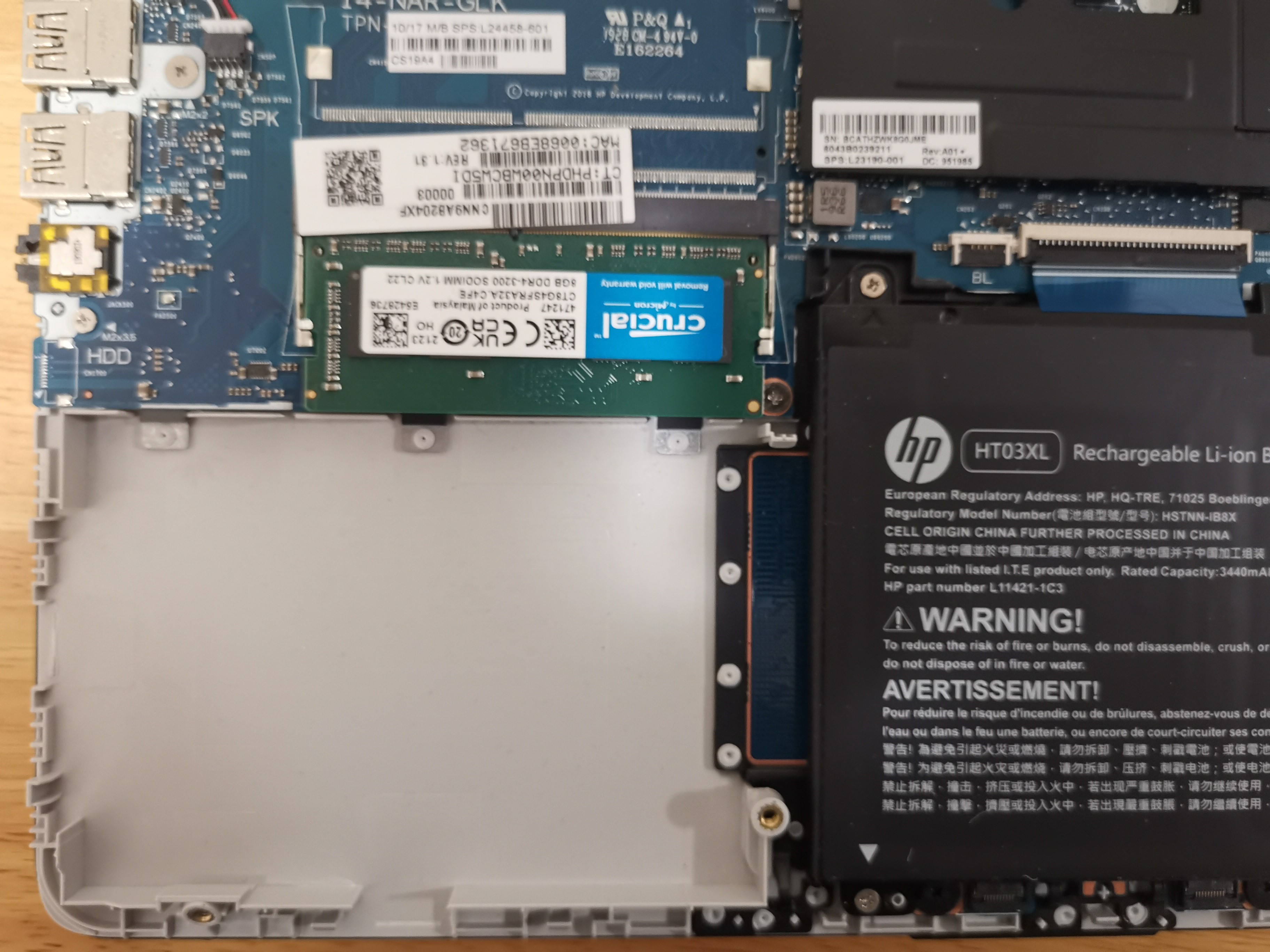 Solved: HP 14S-df0010TU eMMC upgrade - HP Support Community - 8141127