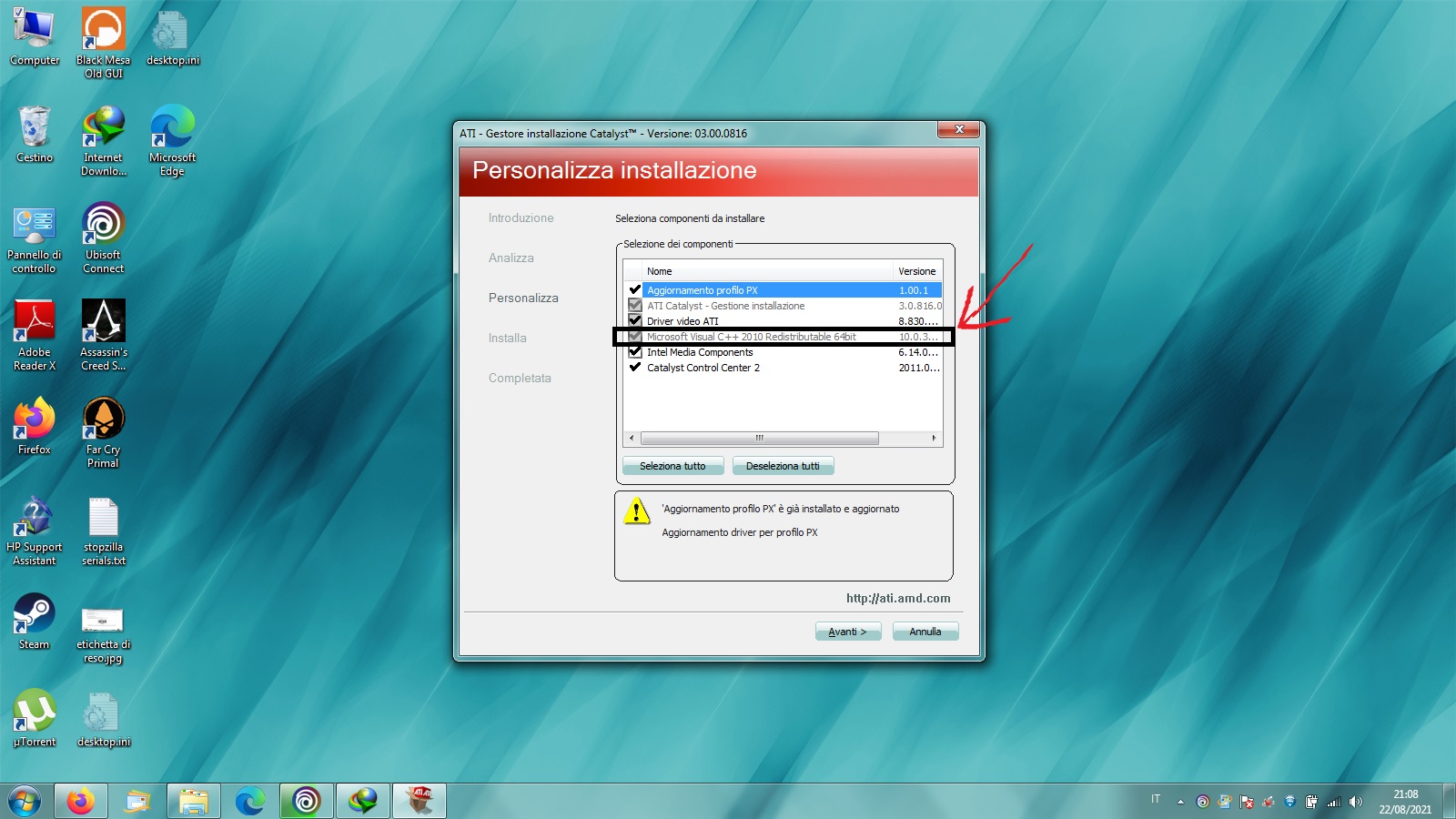 Solved I can't update my graphic intel card "The system do not have