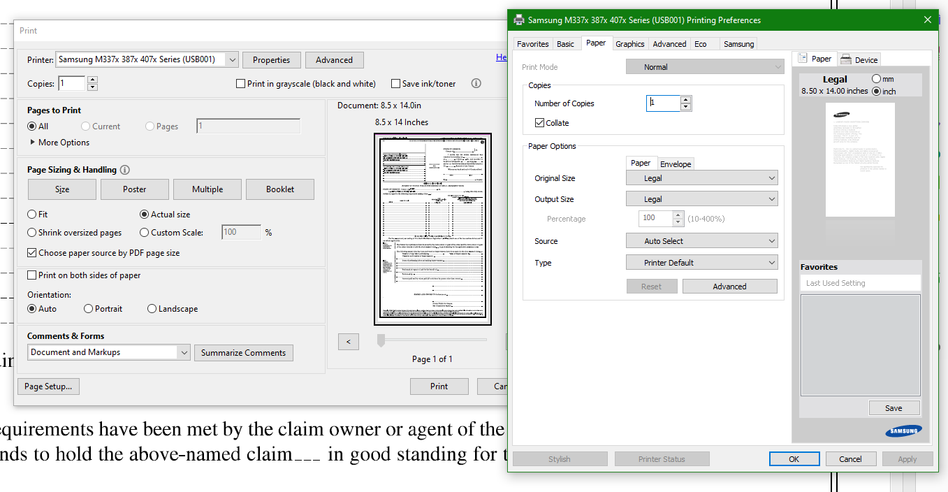 Legal print cut off on bottom HP Support Community 8149257