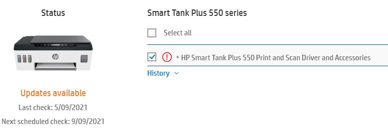 Smart Tank Plus 550 series - HP Support Community - 8156691