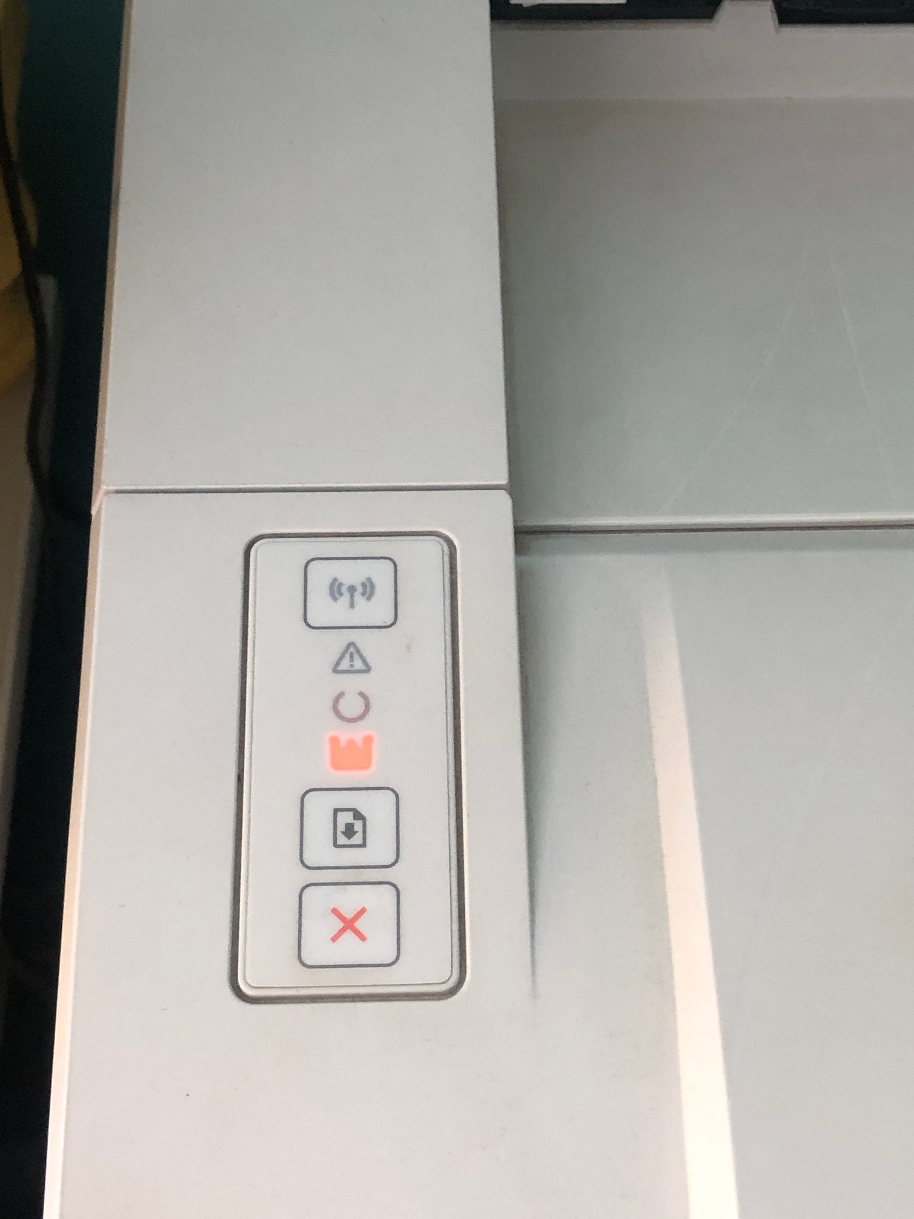 low ink light shows on printer even after replacement with a... HP