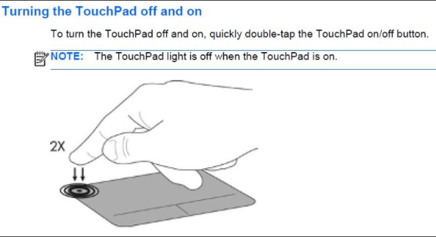 Solved what is the orange light on my touchpad Pointer not