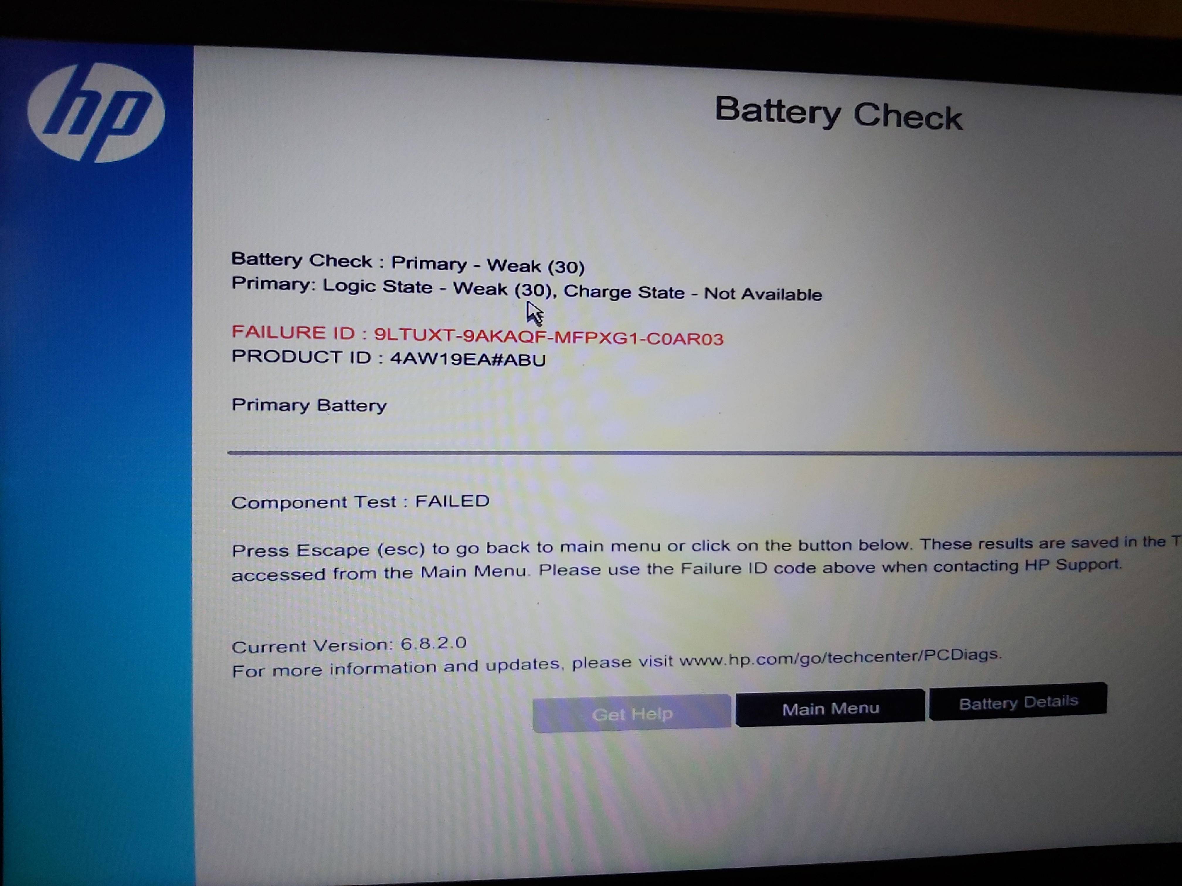 Solved: Battery error Weak (30), charge state- not avaliable - HP Support  Community - 8175762