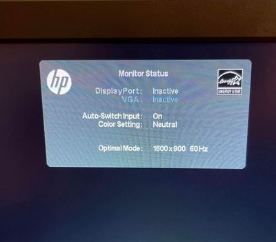 Video cable and source not found - HP Support Community - 8179003
