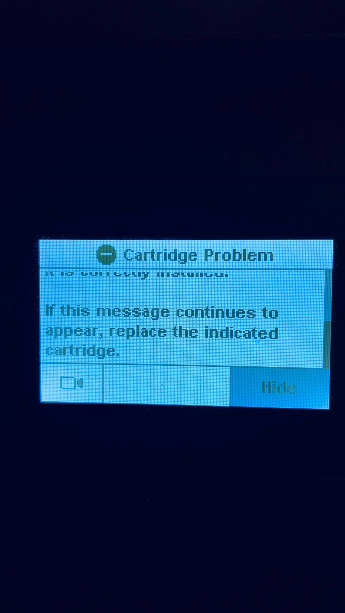 Remove And Reinstall The Indicated Ink Cartridge Color In Hp