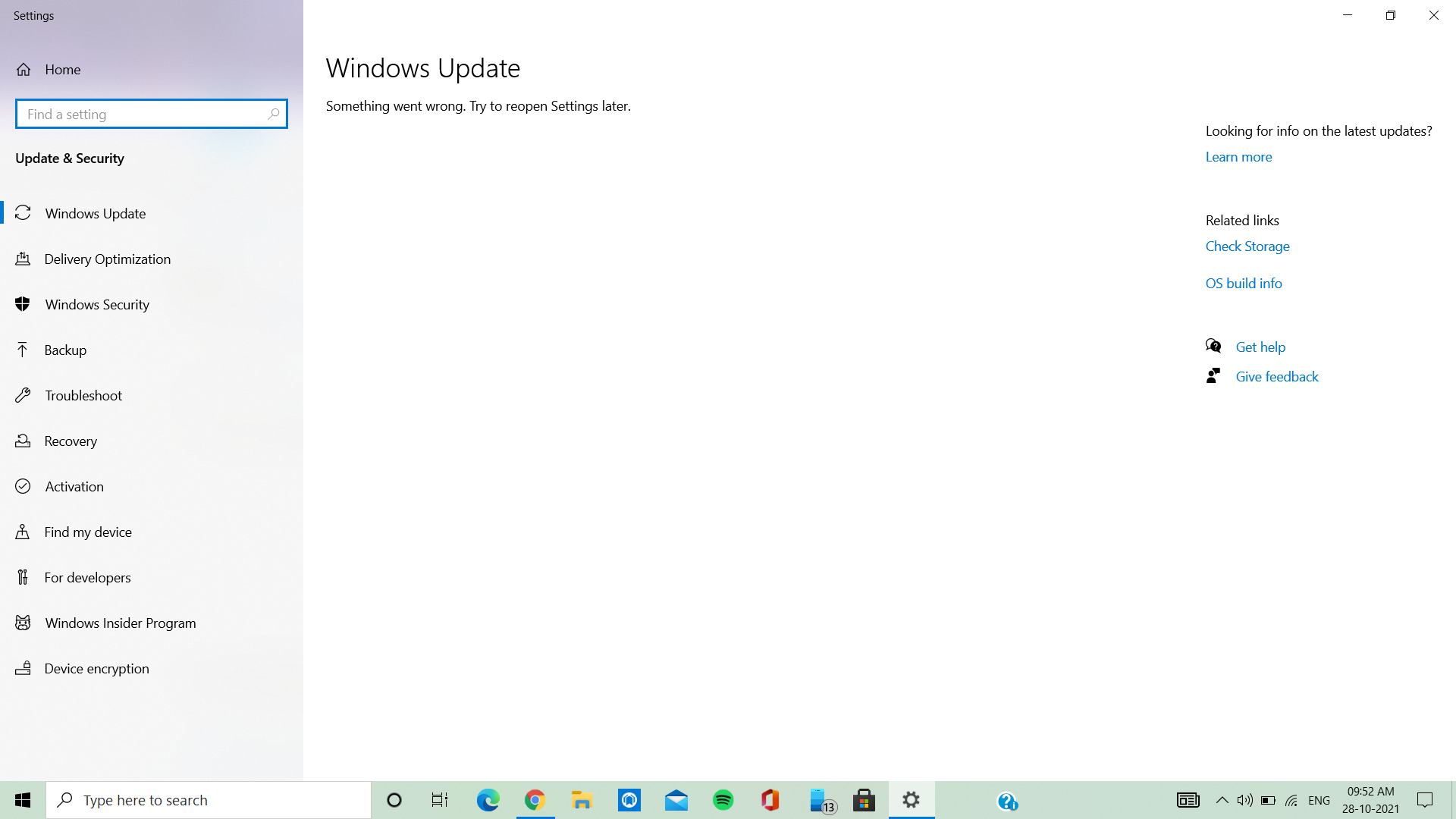 Solved: os is not updating - HP Support Community - 8198588