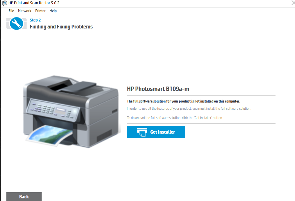 Solved: HP Photosmart B109 