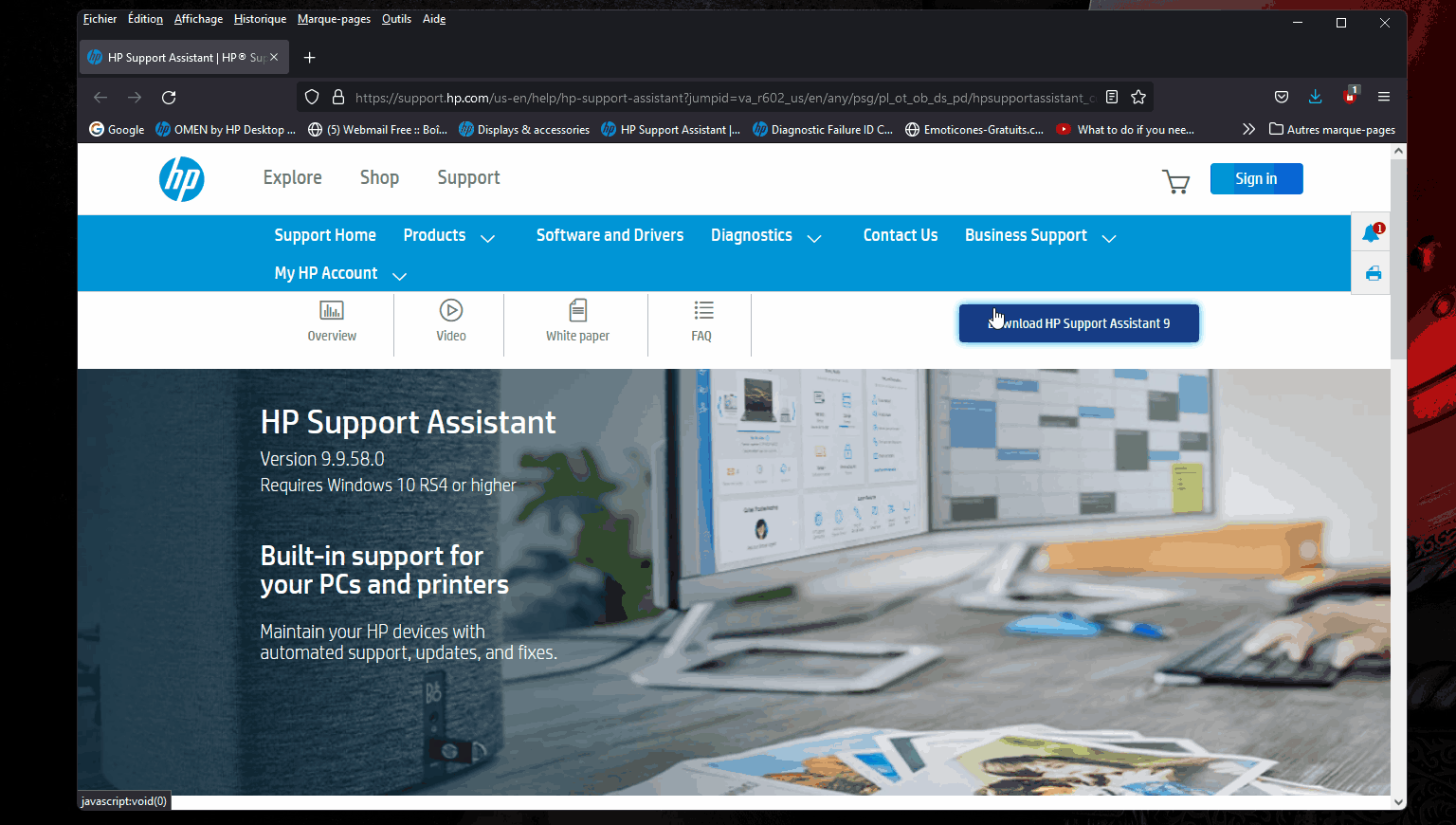 Solved: HP Support Assistant (Version 9): Will not install. "Failed ... -  HP Support Community - 8209216