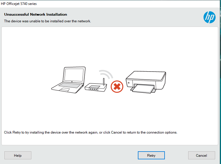 Printer installation error - HP Support Community - 8216764