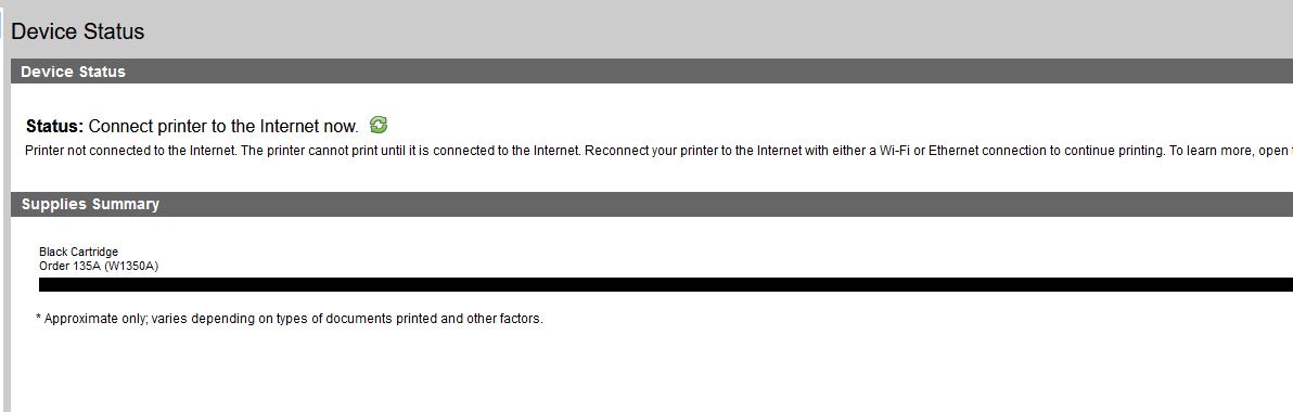 Connect printer to internet - HP Support Community - 8221643