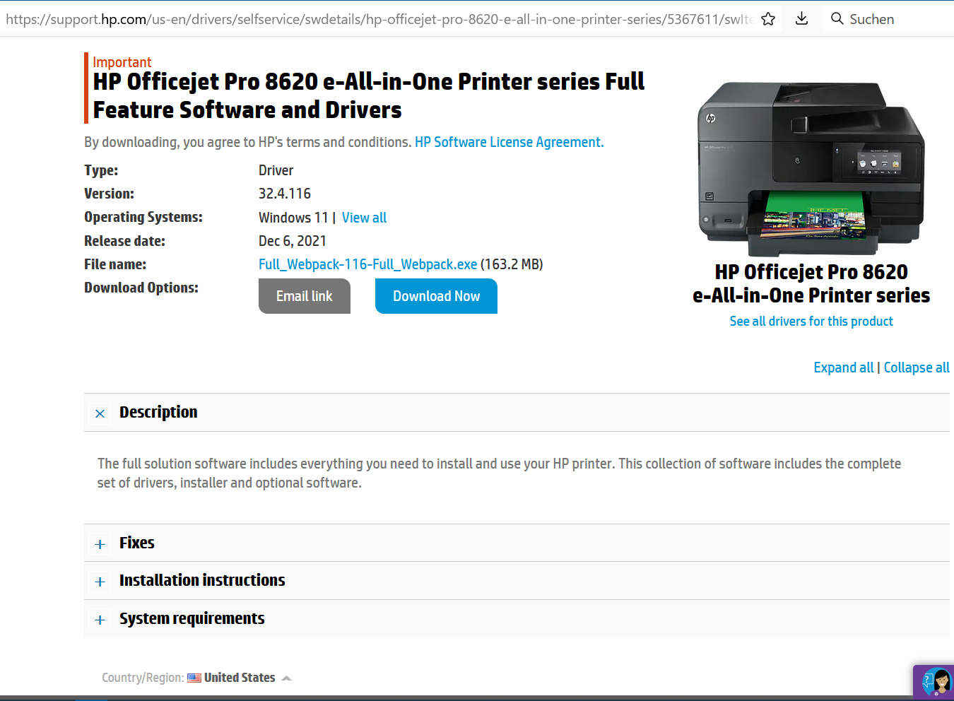 Solved: is HP Officejet Pro 8620 windows 11 compatible? - HP Support  Community - 8242367