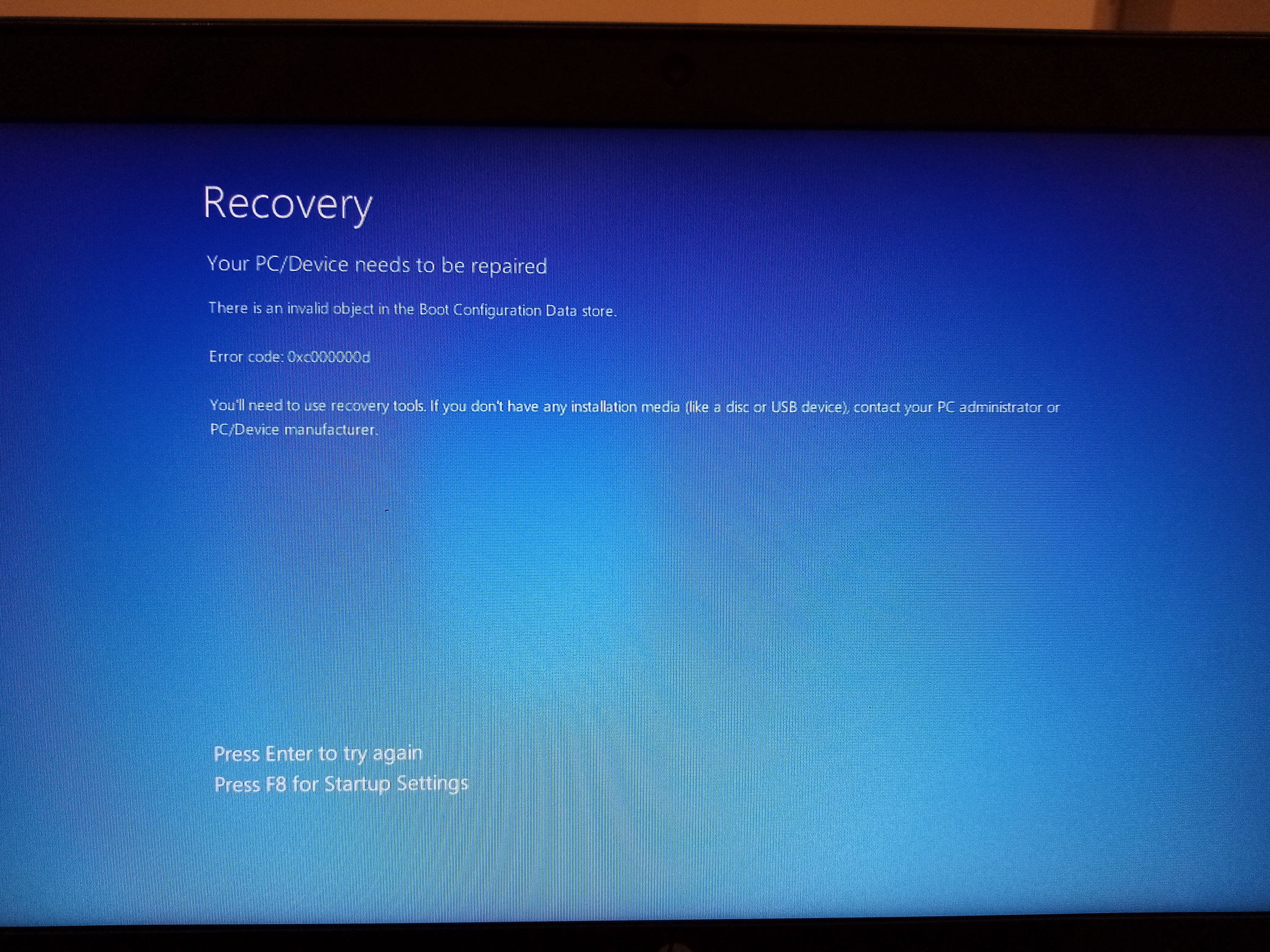 Recovery Blue Screen Of Death Bsod Help Pleeeeease Hp Support Community