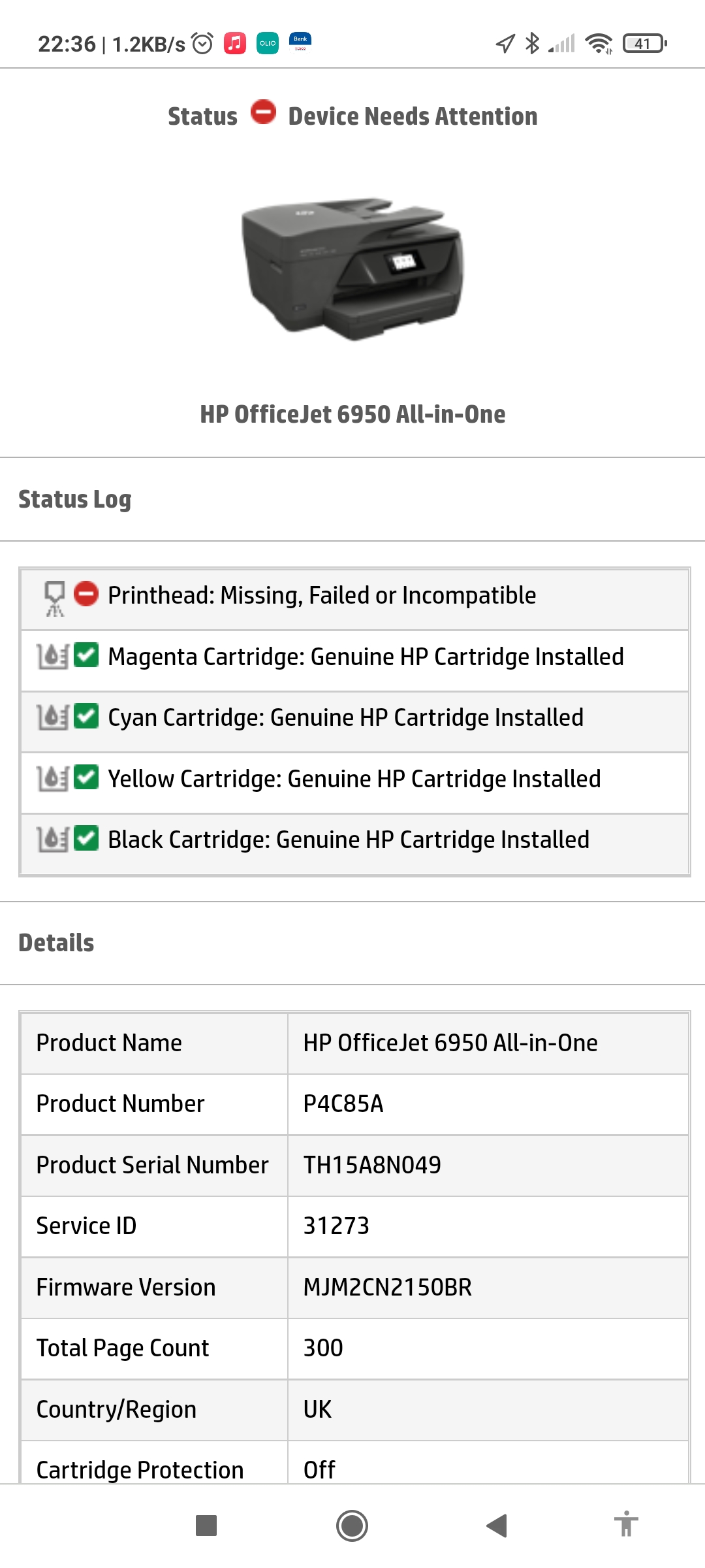 HP OfficeJet 6950 won't print after update : r/Hewlett_Packard