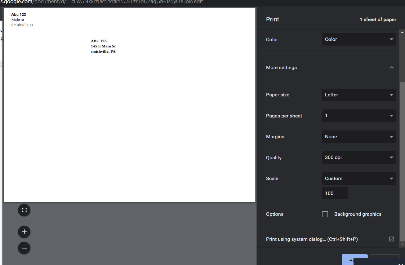 10 Envelopes jam when printing from Google Docs - HP Support Community -  8268732