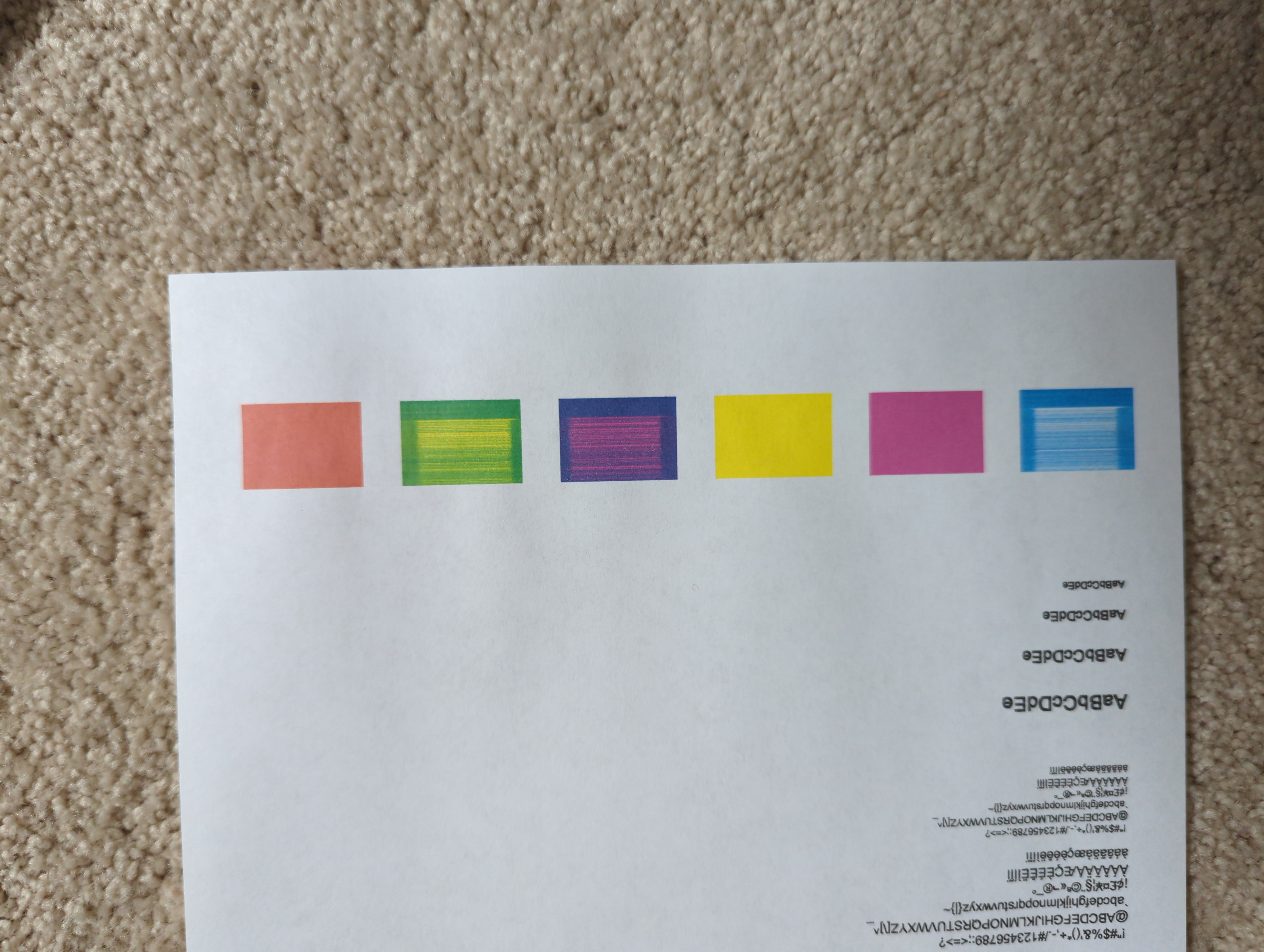 Blue won't print - HP Support Community - 8275639