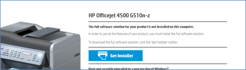 Officejet 4500 wants to print, but stalls (no print output, ... - HP  Support Community - 8245602