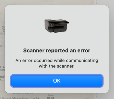 HP Officejet 7610 scanner error on Mac OS 11.2.3 (Big Sur) - HP Support  Community - 8286224