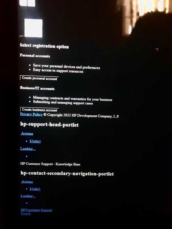 hp customer service page looks like just an HTML file HP Support