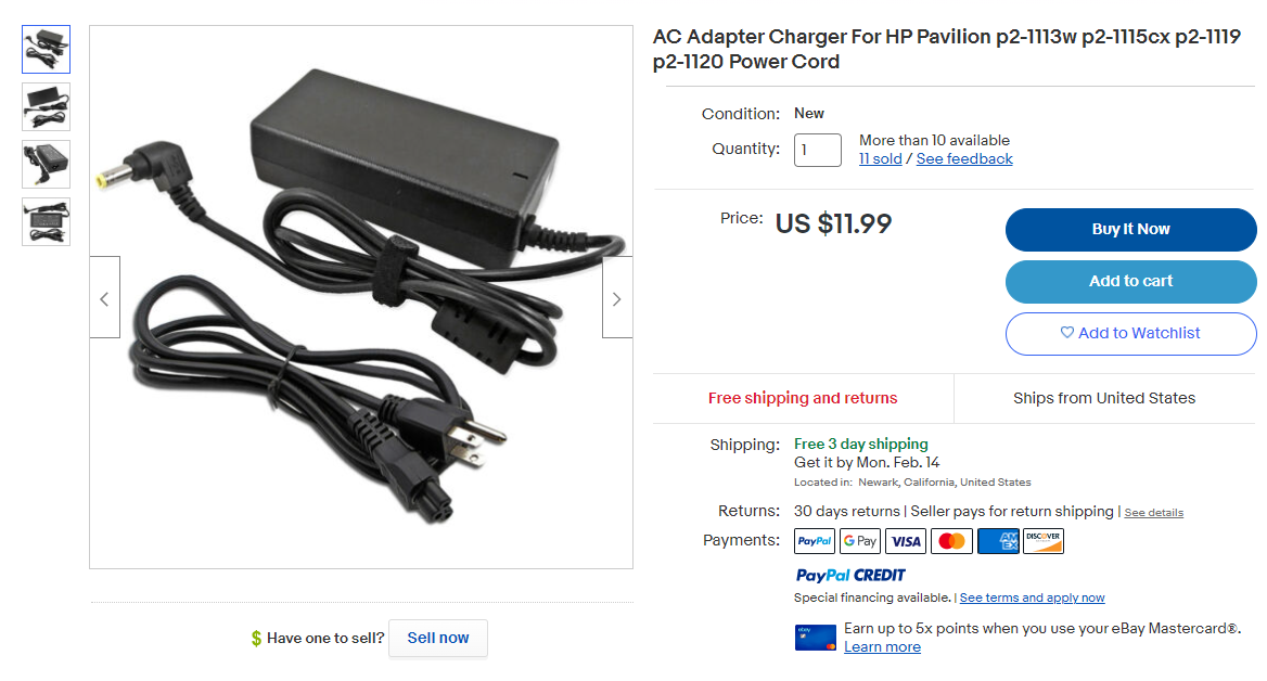 Solved: Power Adapter for HP All-in-one PC - HP Support Community - 8297199