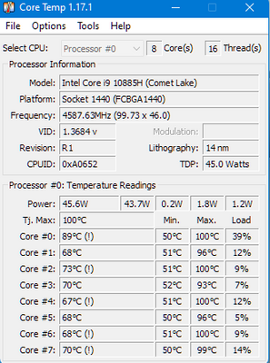 HP Zbook 17 G7 I9, CPU temperatures Overheating - HP Support Community -  8312445