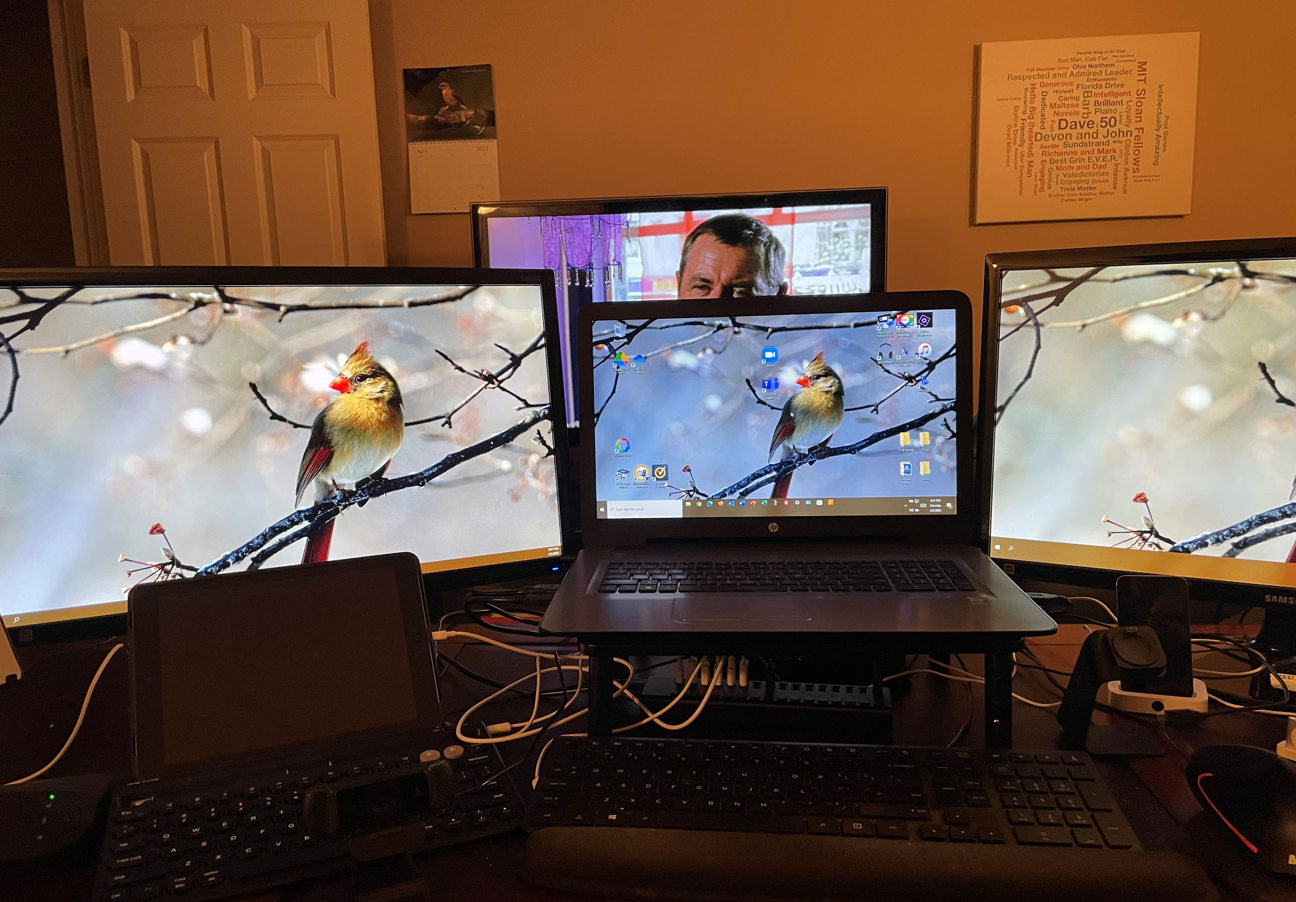 multiple external monitors via HP port replicator with new H... HP