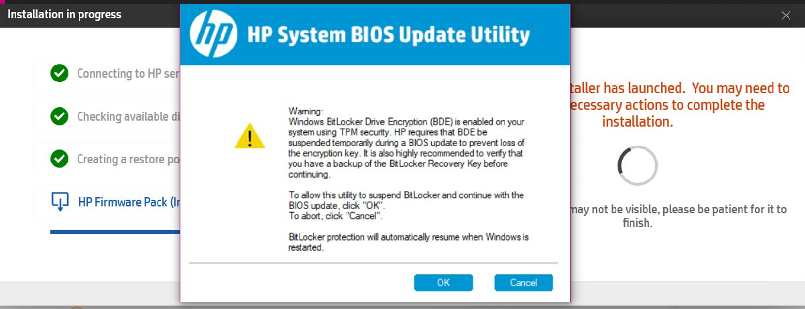 BIOS upgrade firmware (HP Firmware Pack Intel Processors) v... HP