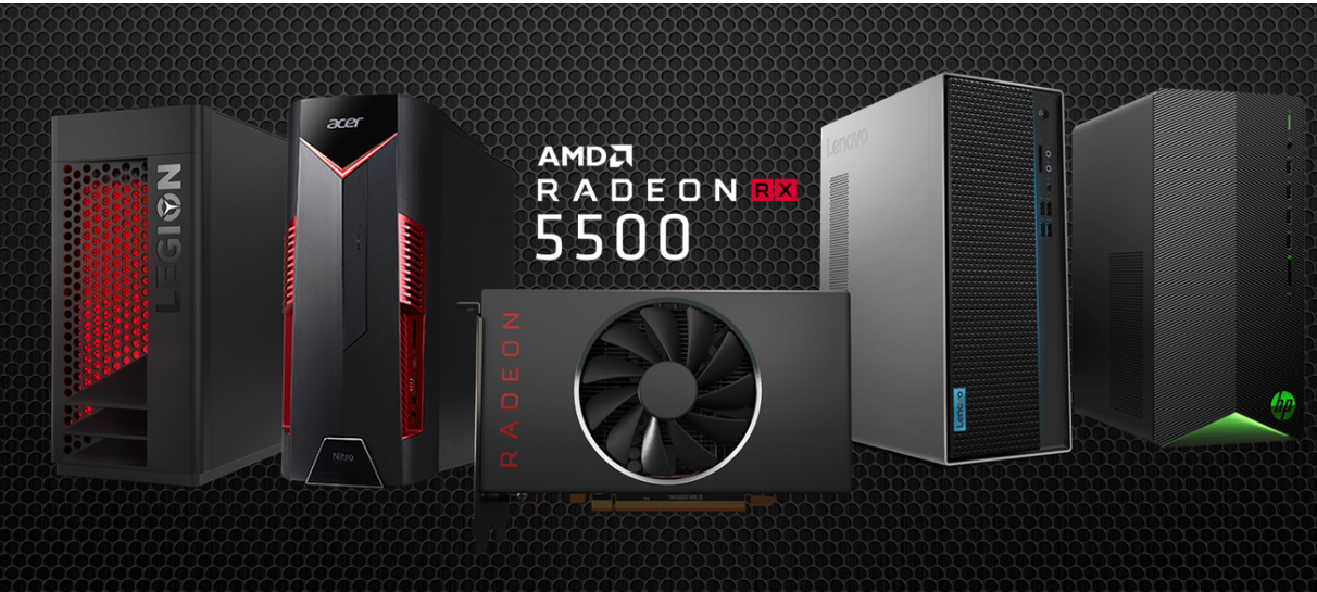 AMD Radeon™ RX 5500. AMD 5500x. AMD Radeon™ RX 5500 XT. Radeon 5500 Series.