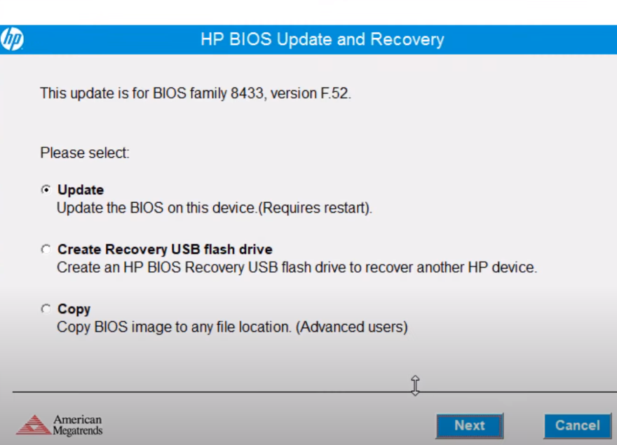 Bios Issue (Can't see the HP Bios Update and Recovery Tab) - HP Support  Community - 8376737