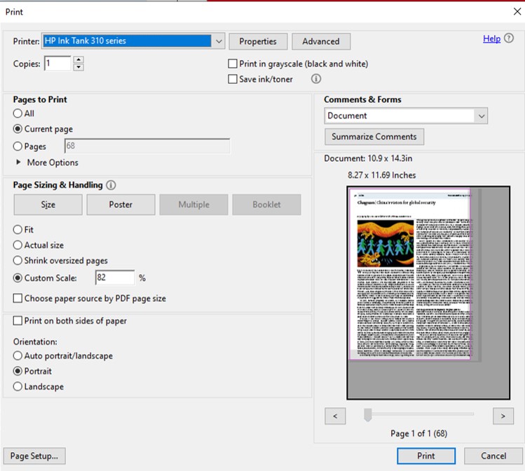 Solved: Printer not centering a page for scaled printing - HP Support ...