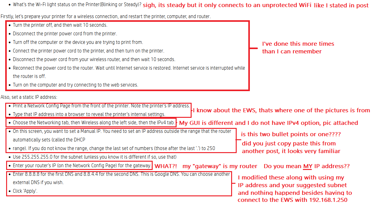 Cannot connect to web services and other networking issues - HP Support ...