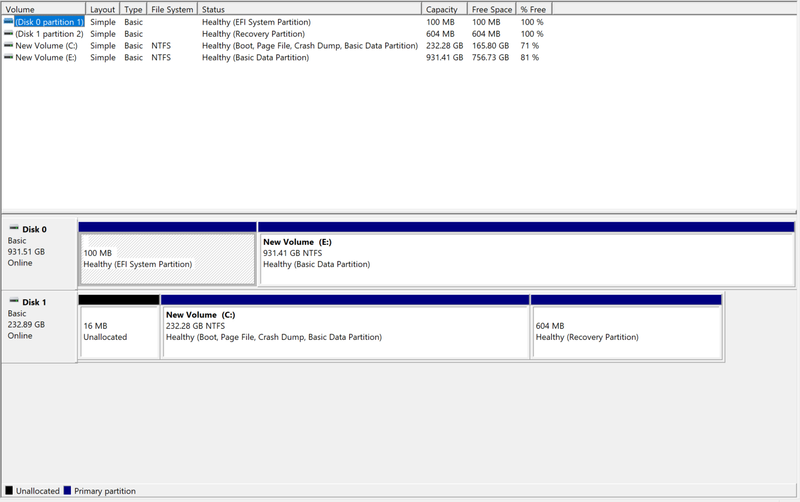 DISK 1 is my SSD