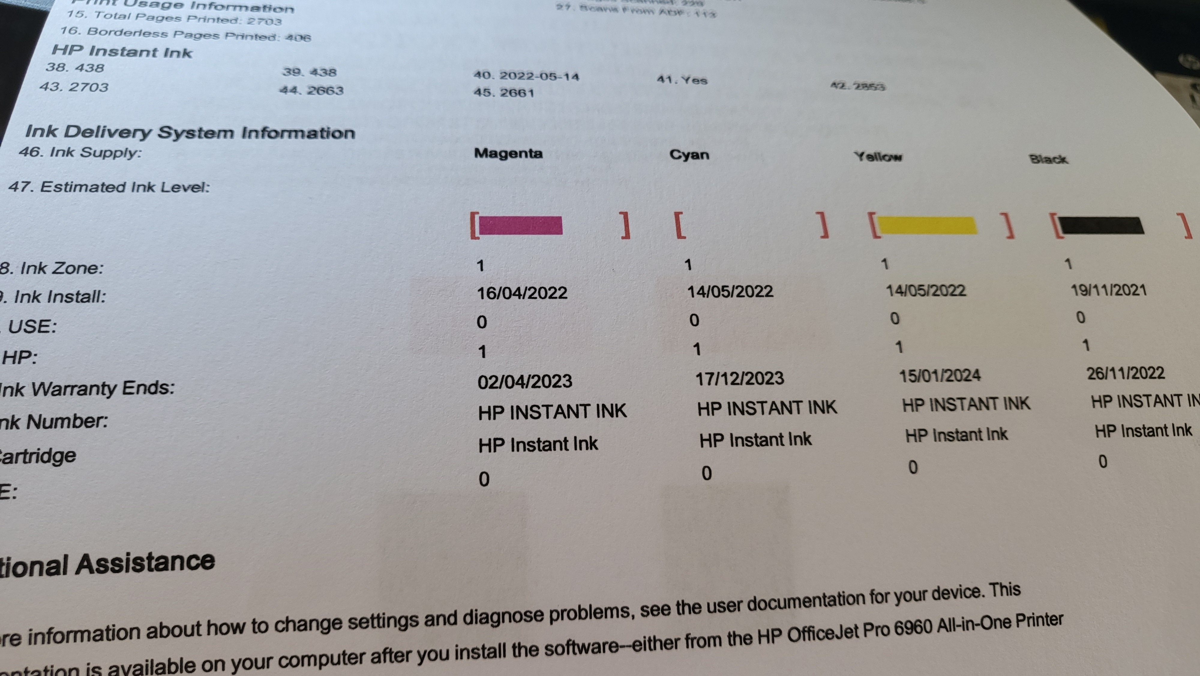 Cyan not printing at all - HP Support Community - 8381064