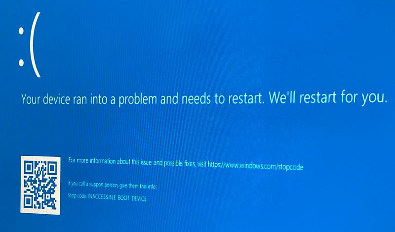 Inaccessible boot device blue screen.jpg