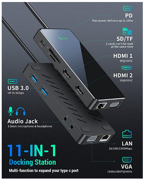 Solved: Docking station for HP Pavilion x360 Convertible 14-dw1xxx - HP  Support Community - 8385200