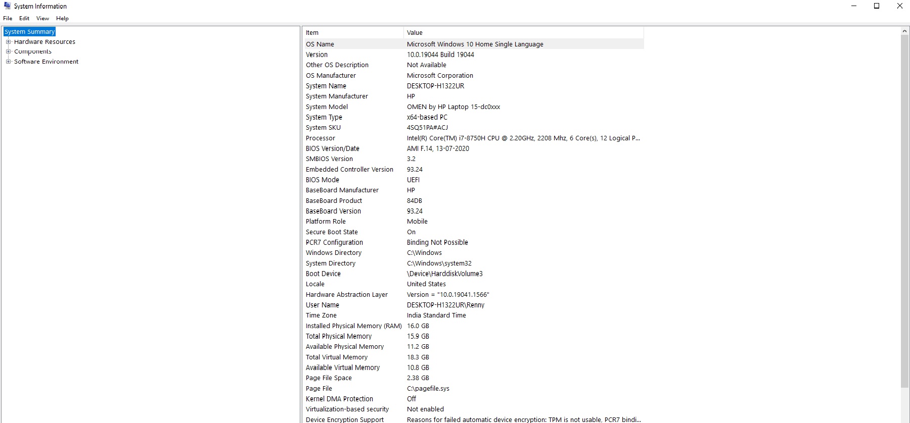 HP Omen 15 - Compatible TPM missing - HP Support Community - 8391872