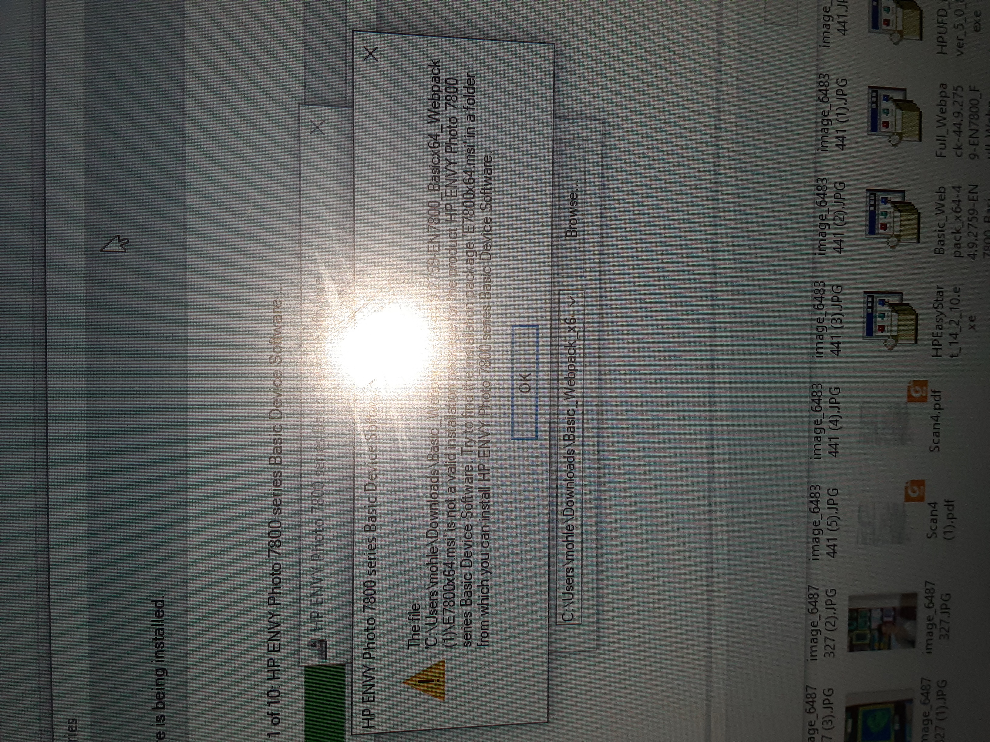 Error installing drivers - HP Support Community - 8395289