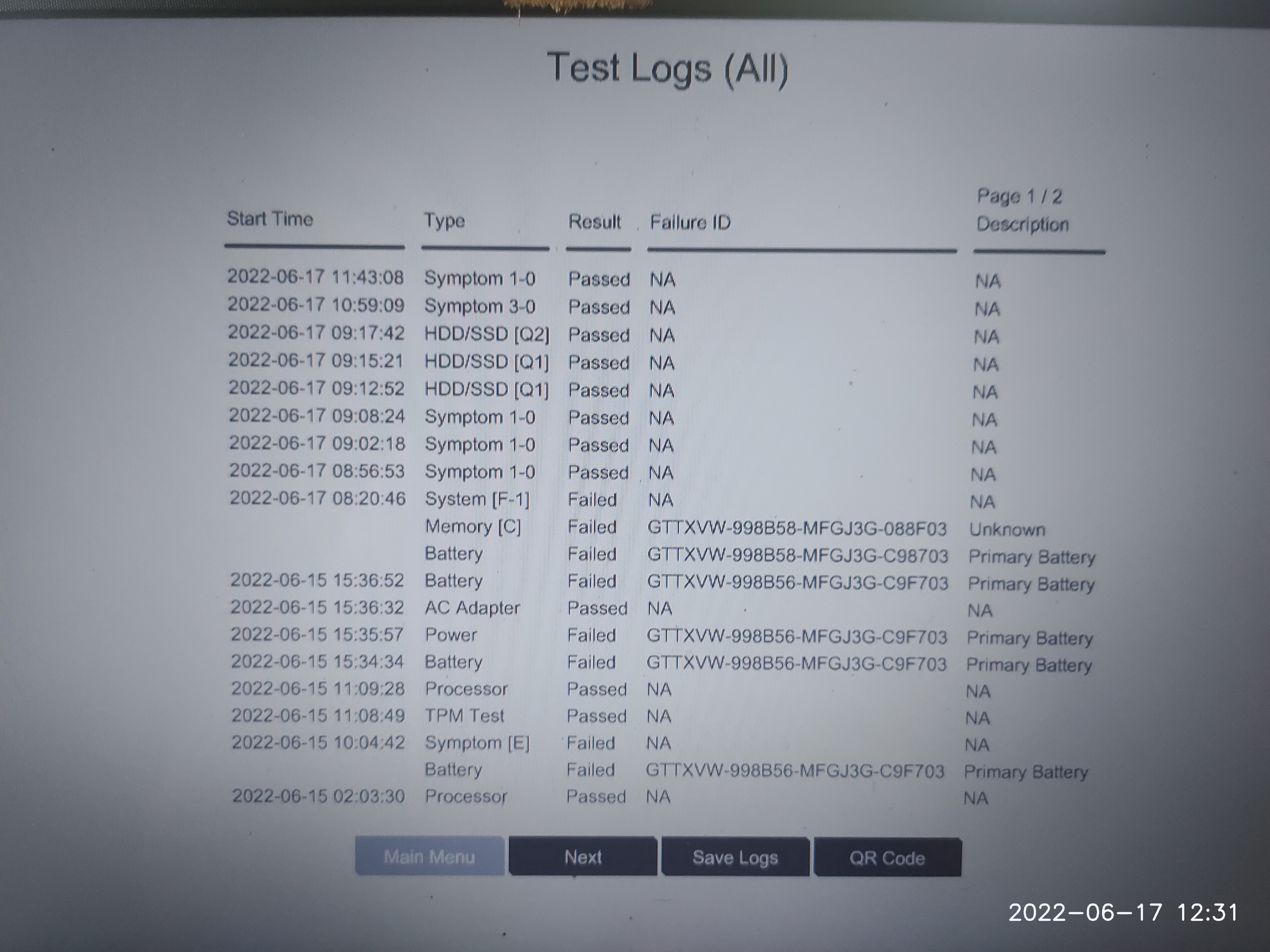 Solved: Memory [C] Failed Result - HP Support Community - 8406108