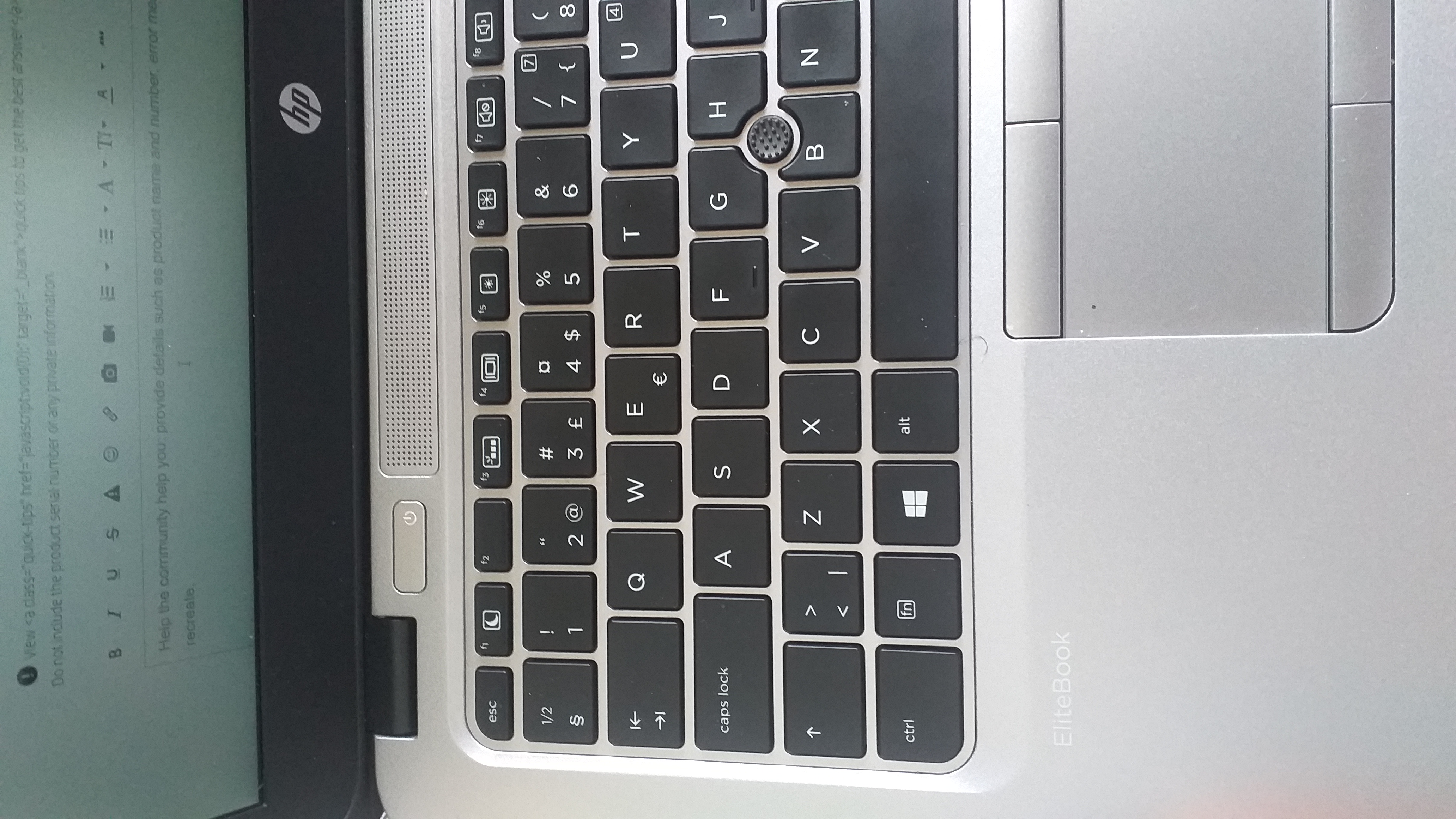 Identifying my HP elitebook 820 G3 keyboard layout. - HP Support Community  - 8406281