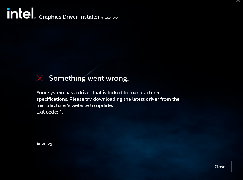 Ancient intel driver won't update - HP Support Community - 8410836