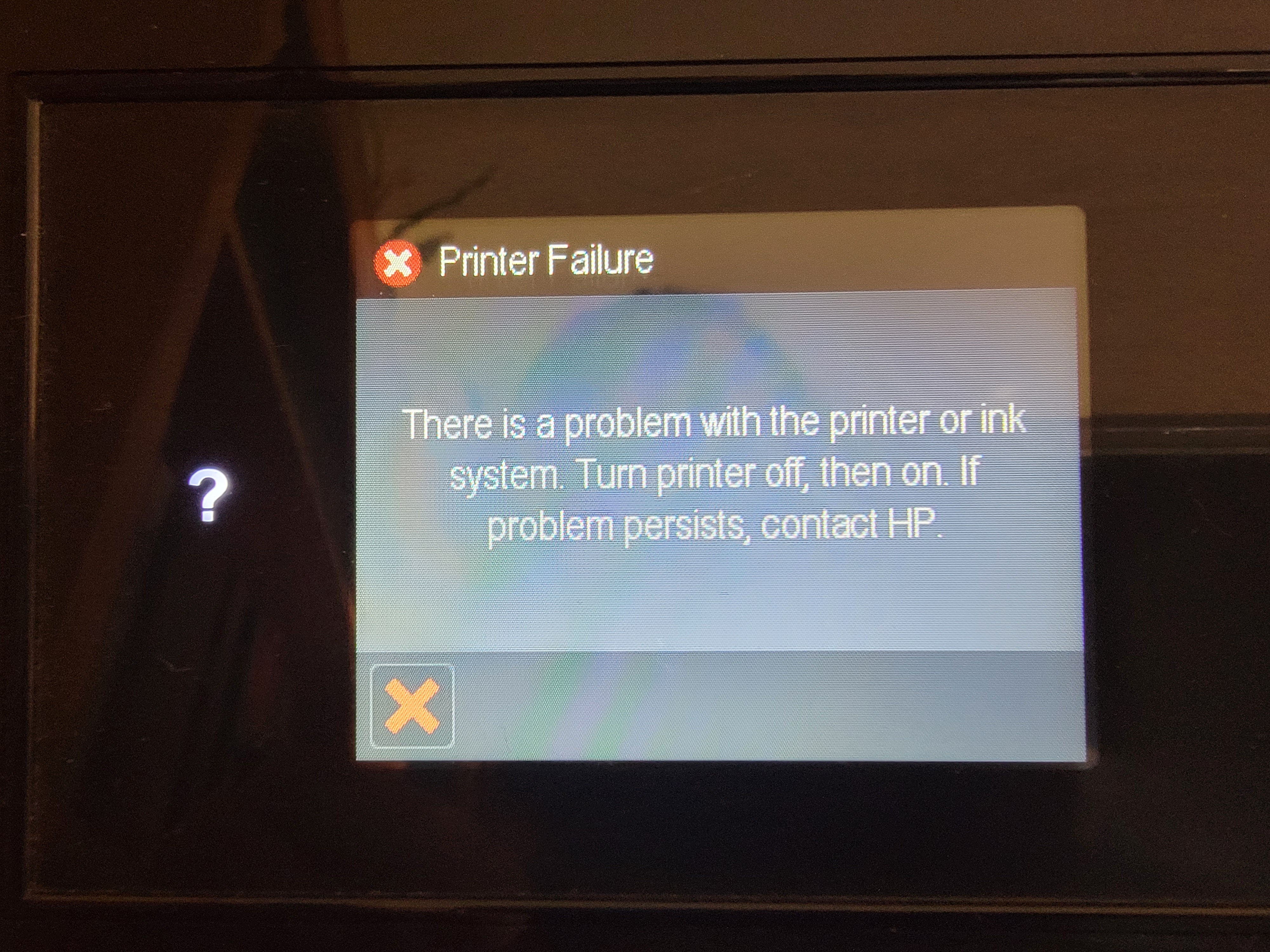 Error message on HP Officejet Pro 8610 - HP Support Community - 8411701