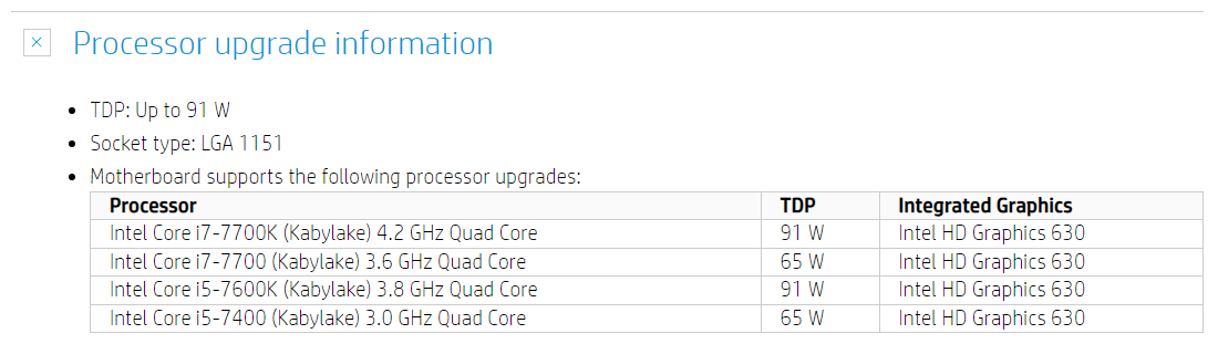 Processor Upgrade Options For WIndows 11 - HP Support Community - 8421668